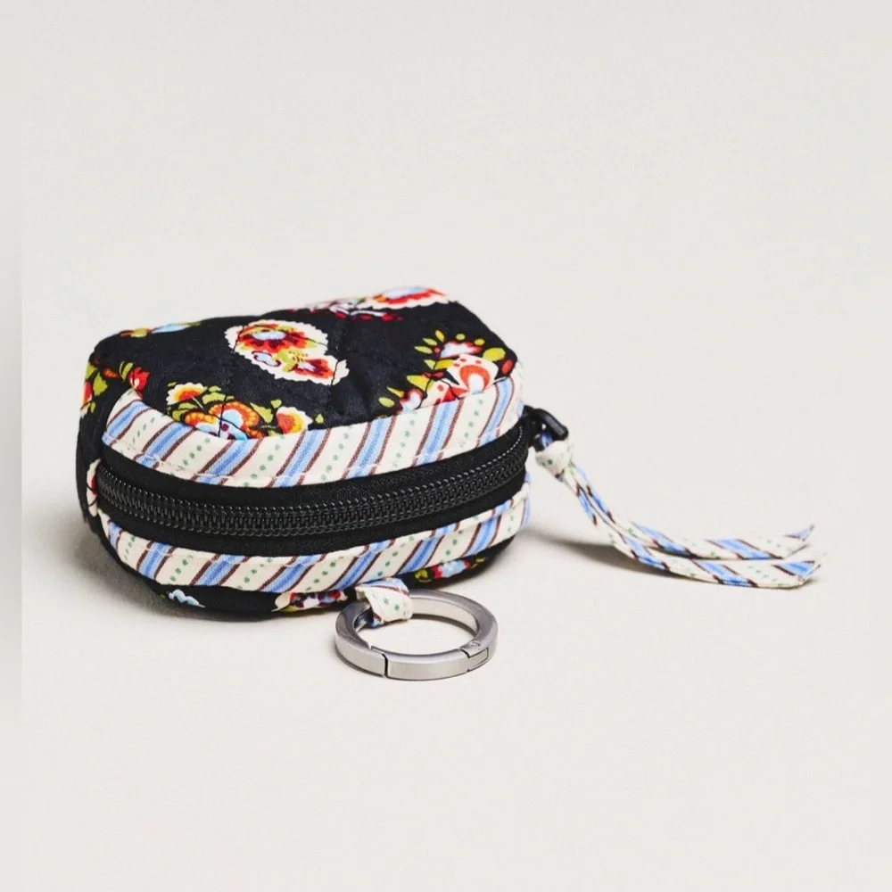 NWT Vera Bradley for Anthropologie Earbud Rounded Case Bag Charm - Picture 2 of 4
